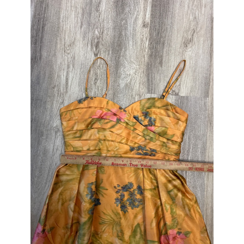 Anthropologie James Coviello Botanica Floral Cocktail Dress Women Size 10 - Picture 9 of 9